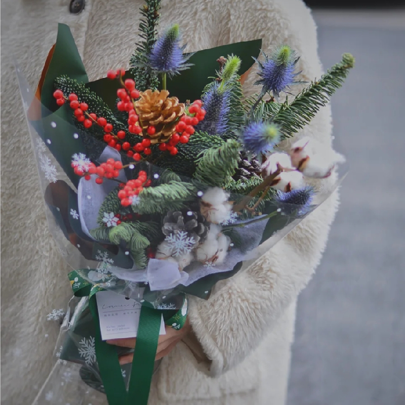 圣诞节鲜花贺卡文案,圣诞节花店祝福大家文案