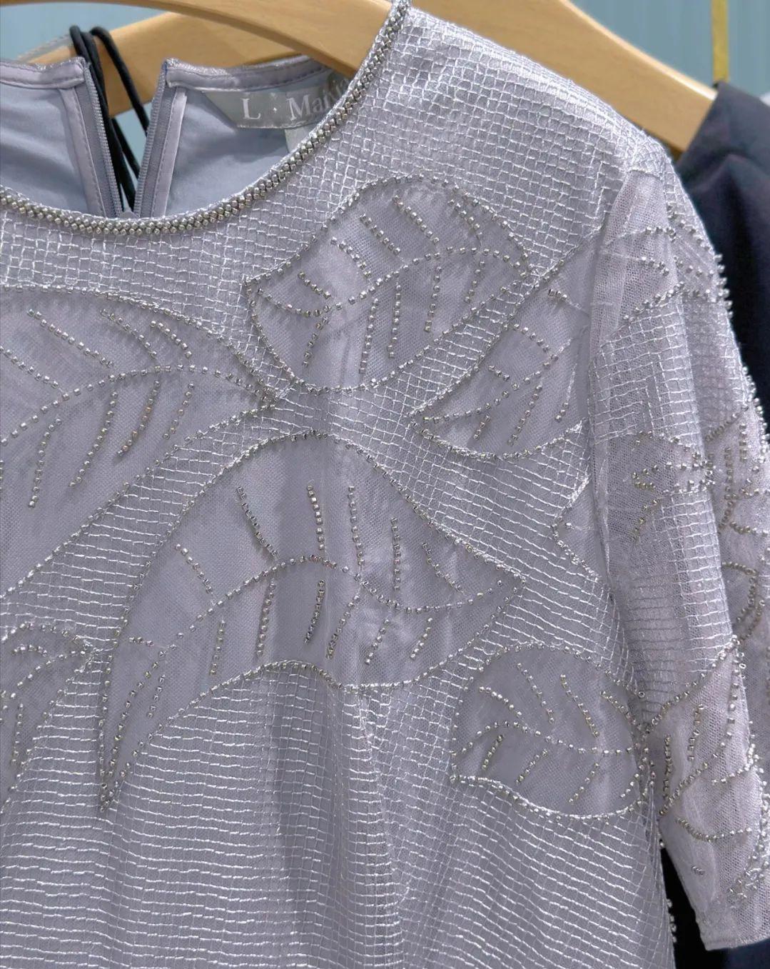 Maixia·露玛莉先2023夏品牌折扣女装桑蚕丝连衣裙上衣T恤裤裙穿搭