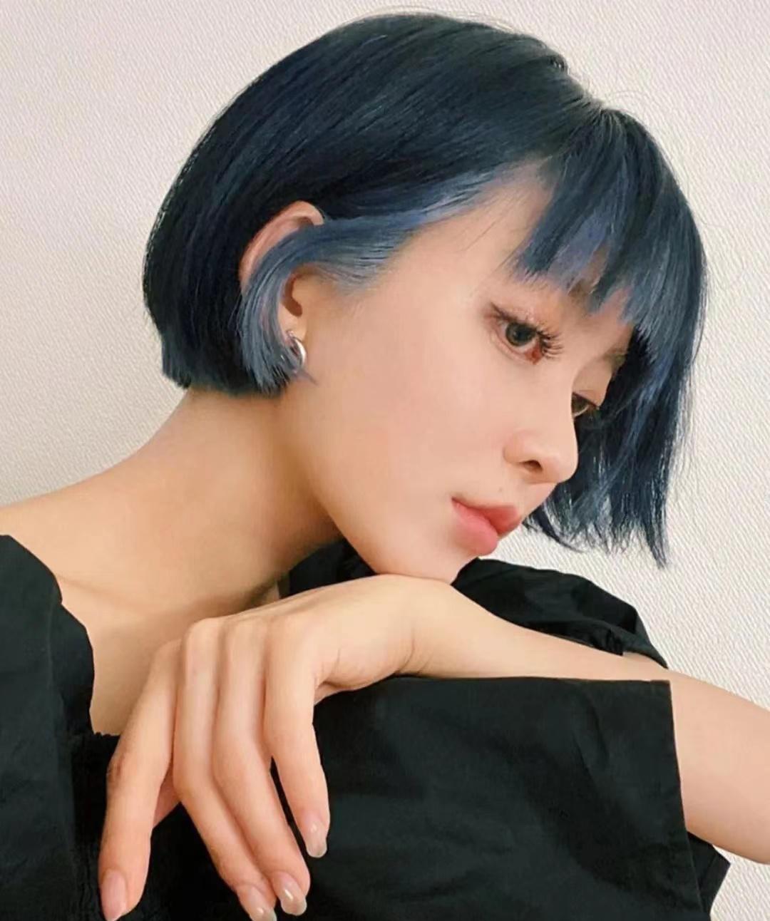 刘海染后想染回统一的发色怎么染,最近流行的刘海染法