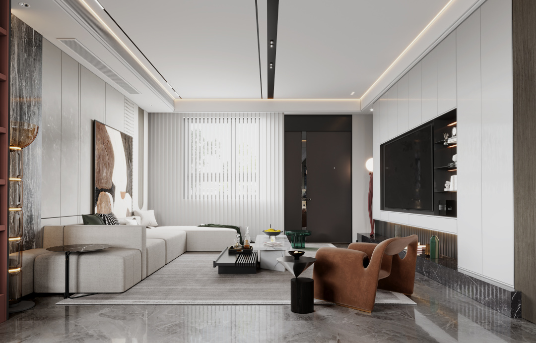 客厅不装电视柜效果图大全,客厅没装电视柜也要装什么好看