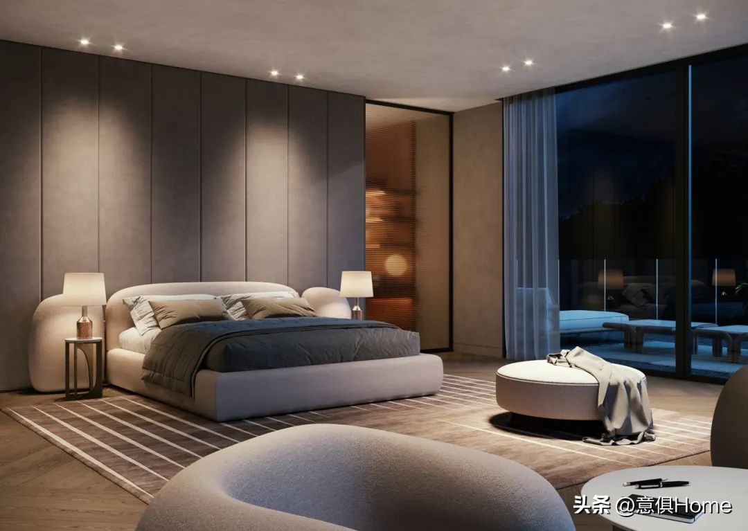 软包床最流行一款,比较温馨的软包床