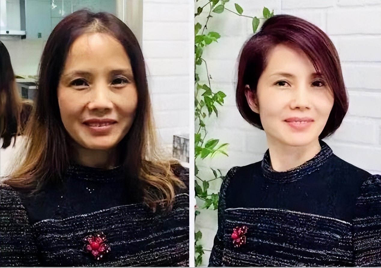 女人在适当的年龄可以尝试短发,上了年纪适合的短发