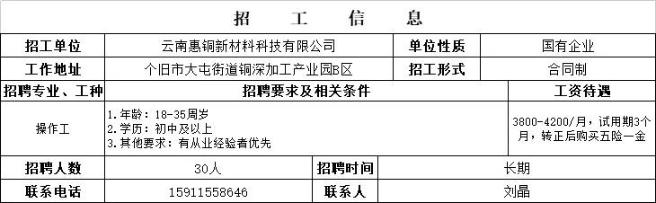 个旧工厂招聘会,弥勒个旧举行民营企业专场招聘会
