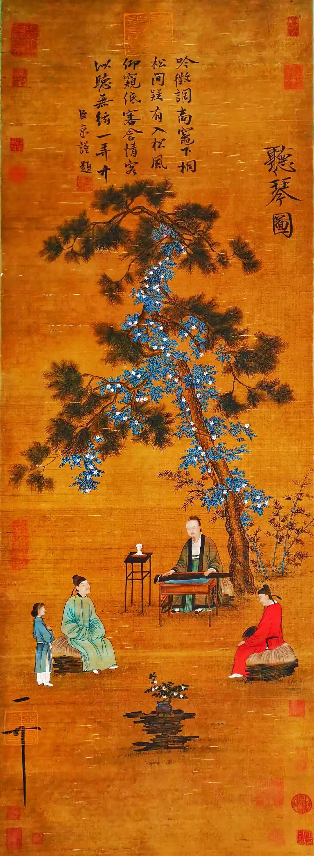 北宋名画千里江山图和富春山居图,北宋张择端盛世江山图