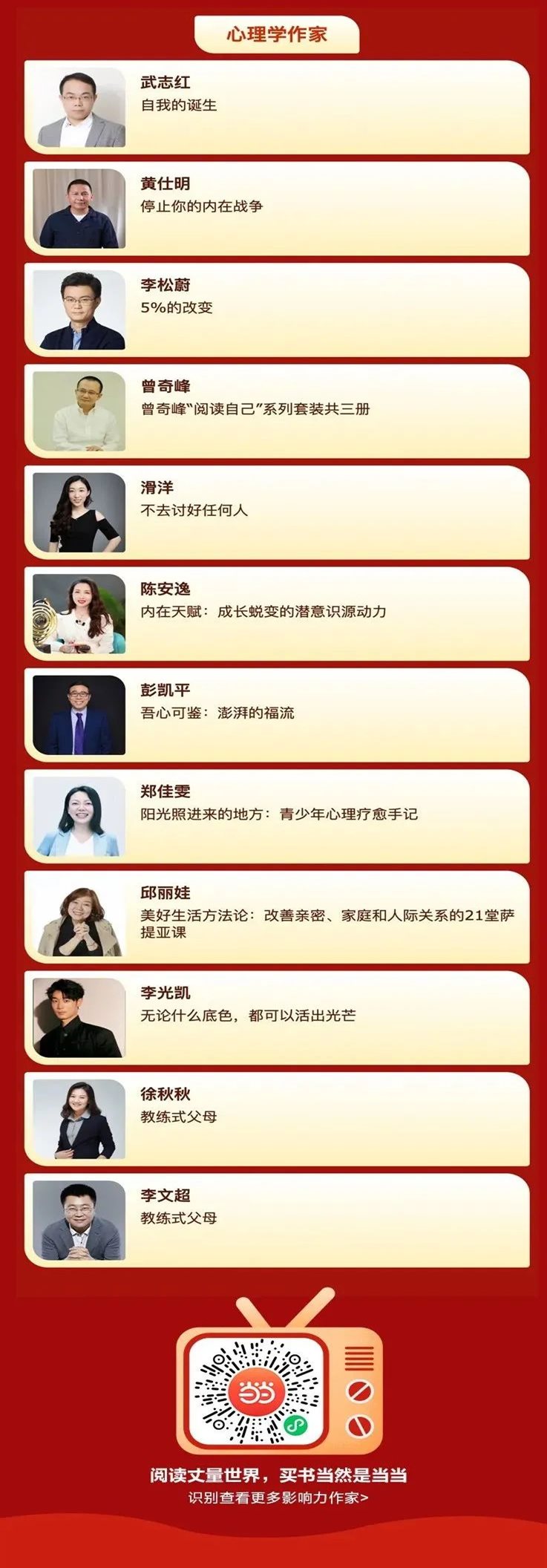 当当第七届作家影响力评选,当当第七届最具影响力作家