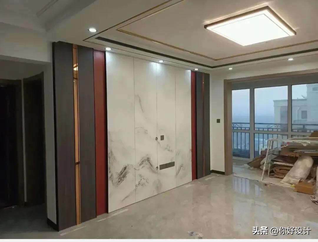 二十多款新中式现代背景墙,二十款木格栅电视背景墙分享