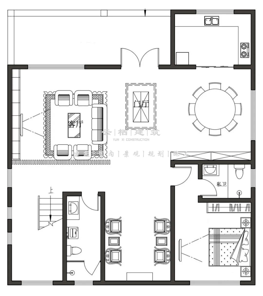 河源现代简约乡村别墅,河源现代极简风格庭院打造