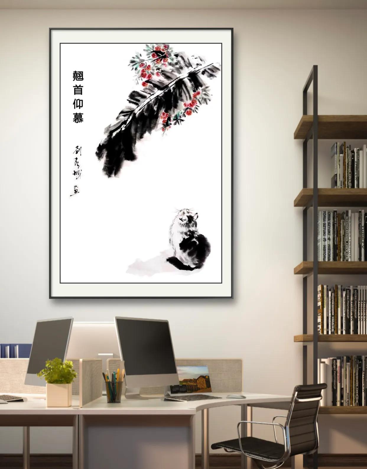 听障画家,刘春城国画作品