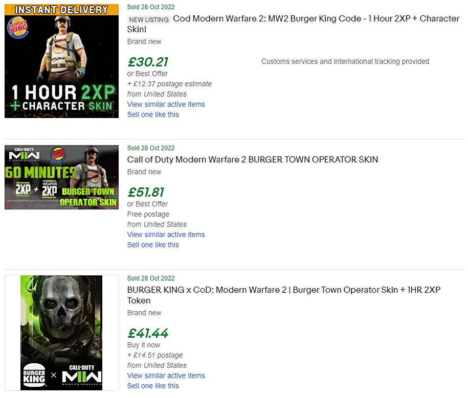 cod9测试服兑换码,cod19联动汉堡王