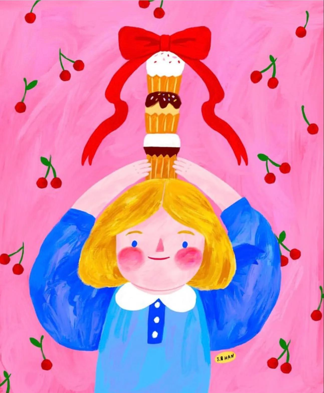 韩国插画师bm作品集,韩国插画师gyung的图片