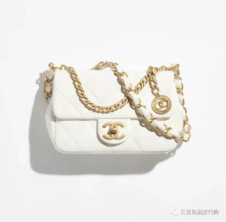 香奈儿标志白色包包2023新款,香奈儿包包白色大包最新款