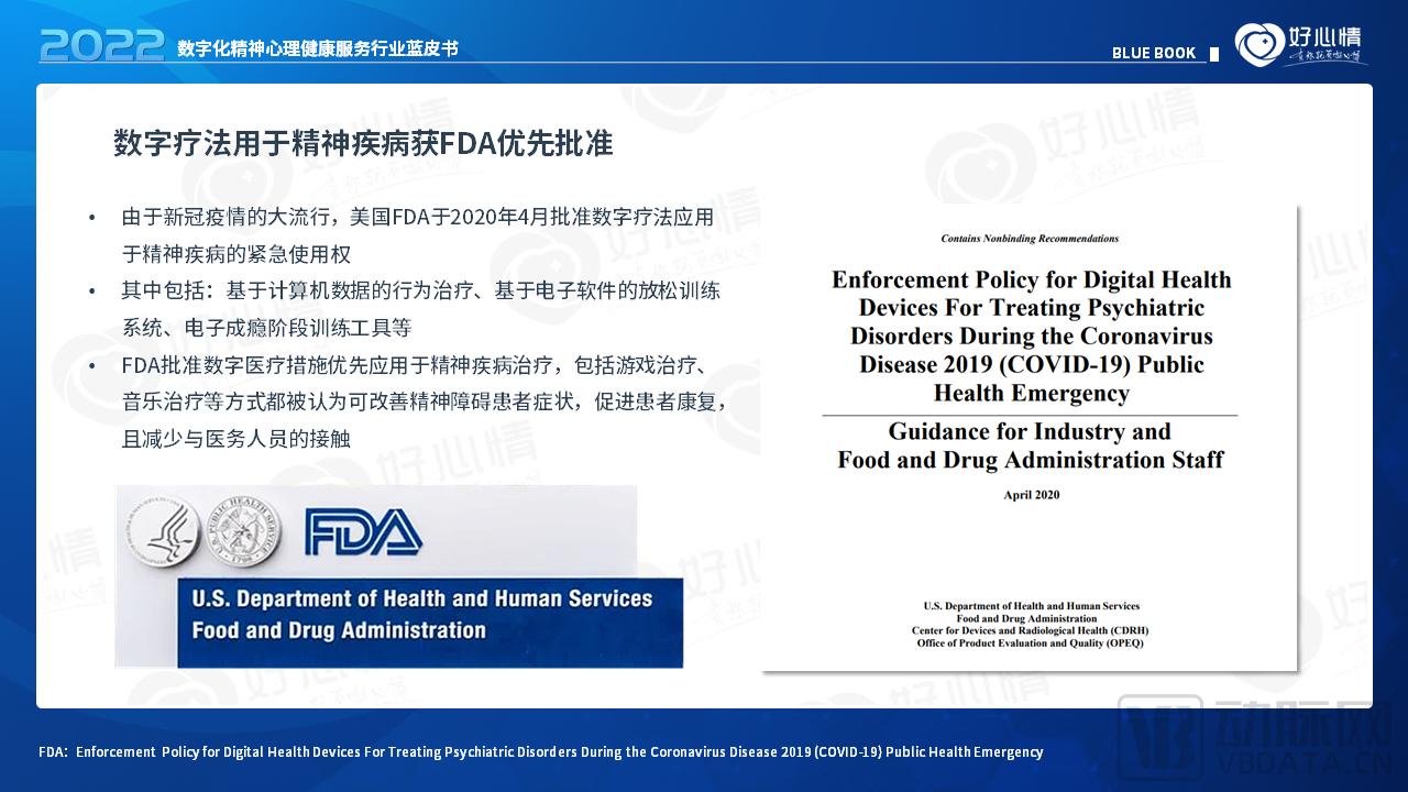 2022年数字化精神心理健康服务行业蓝皮书