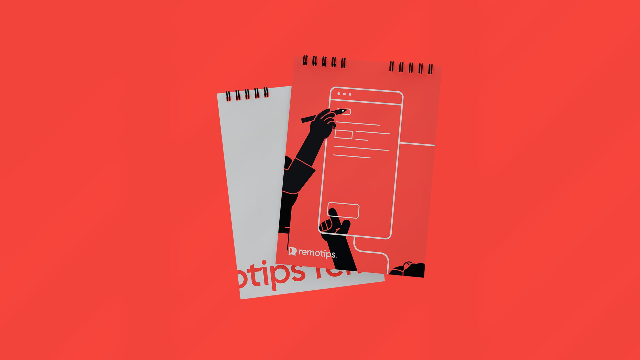 Remotips巴西境内外远程工作公司logo设计via:berrielbrands