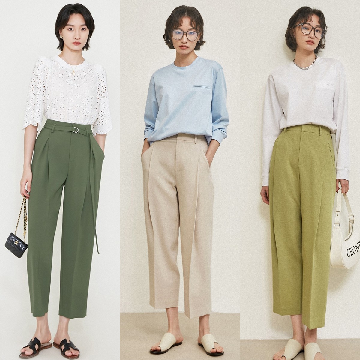 小个子穿搭秋冬9分裤,小个子穿搭技巧八分裤