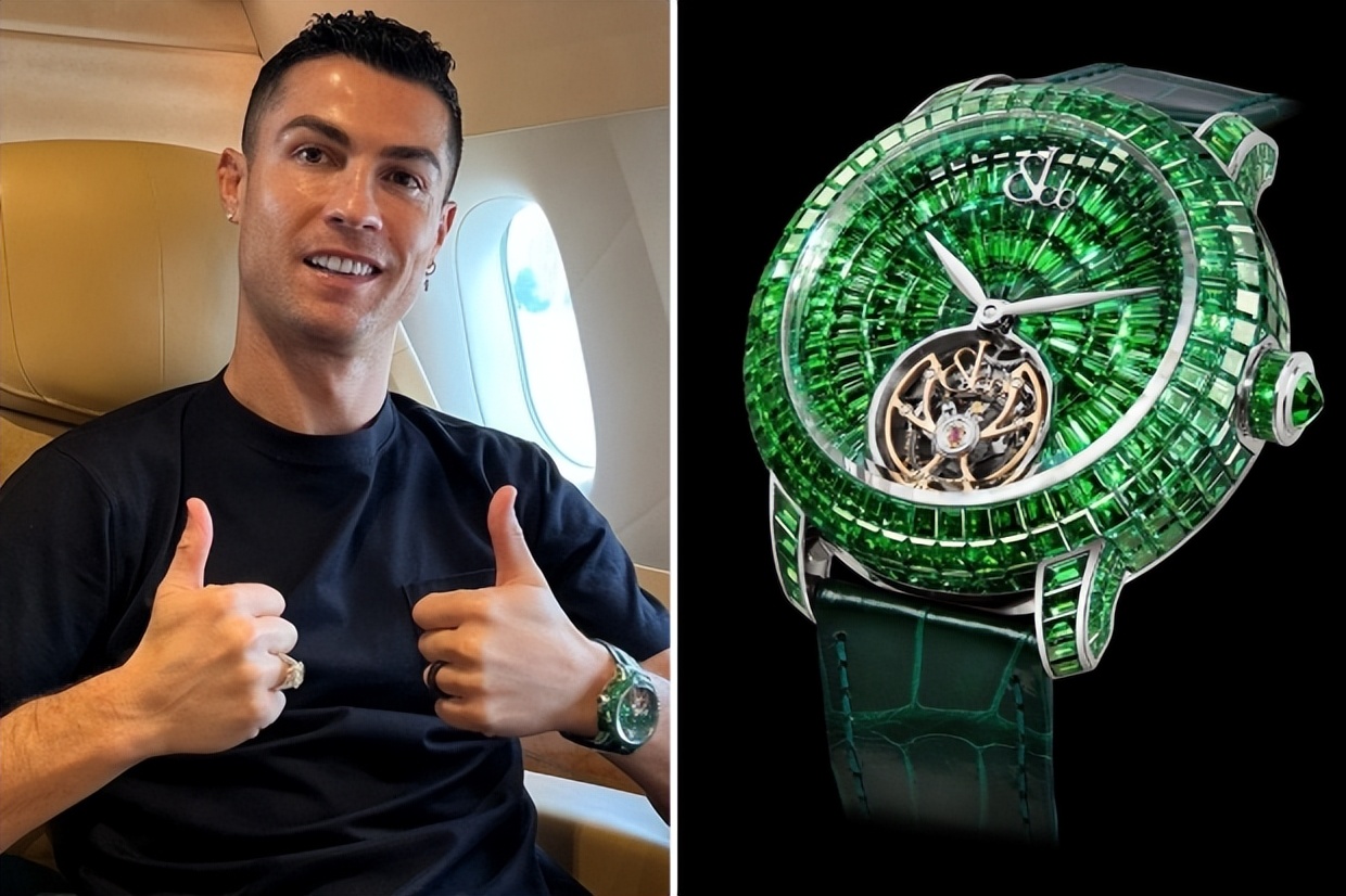 c罗获赠价值105万镑手表赴约,c罗手表1700万的图片