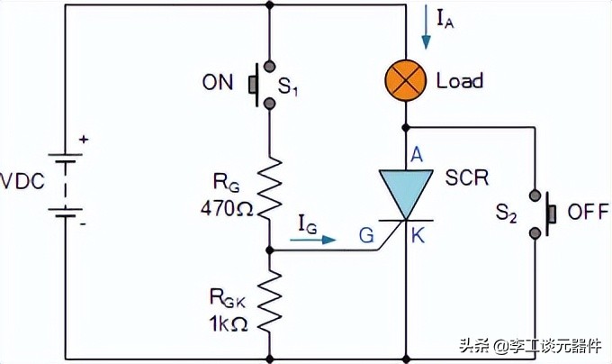 可控硅通俗易懂的结构原理图,可控硅简单电路讲解