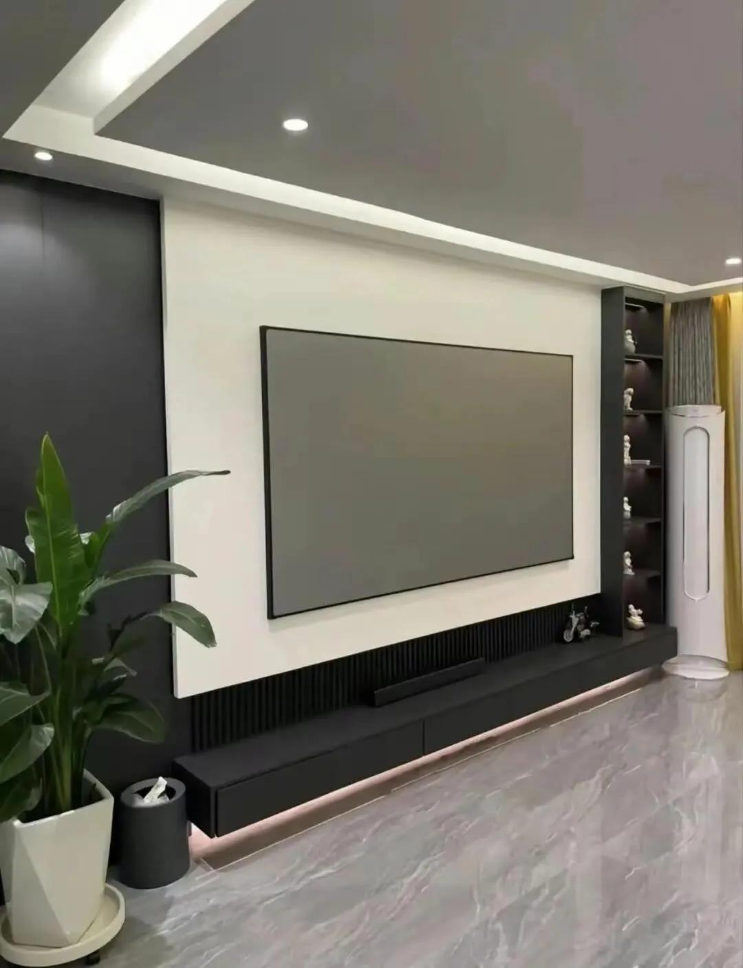 钛金条电视背景墙,电视背景墙20款壁画