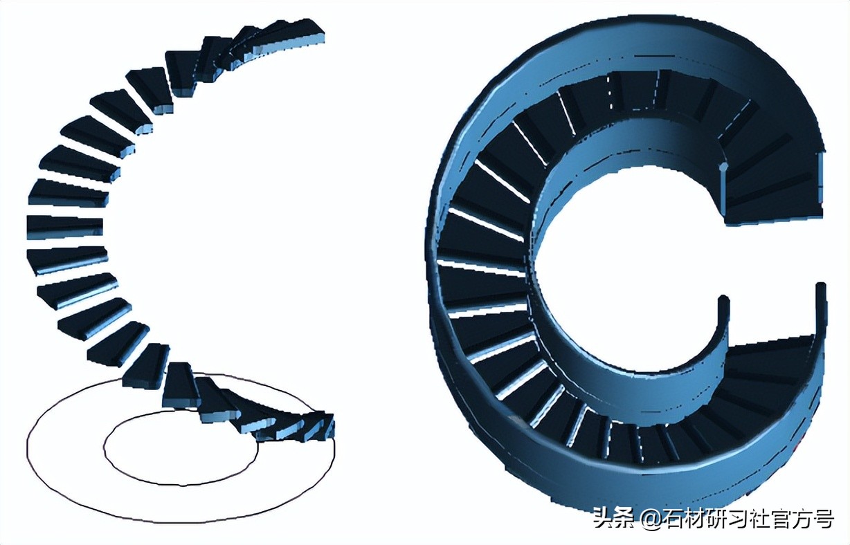cad三层旋转楼梯平面图,地下旋转楼梯设计尺寸详图cad