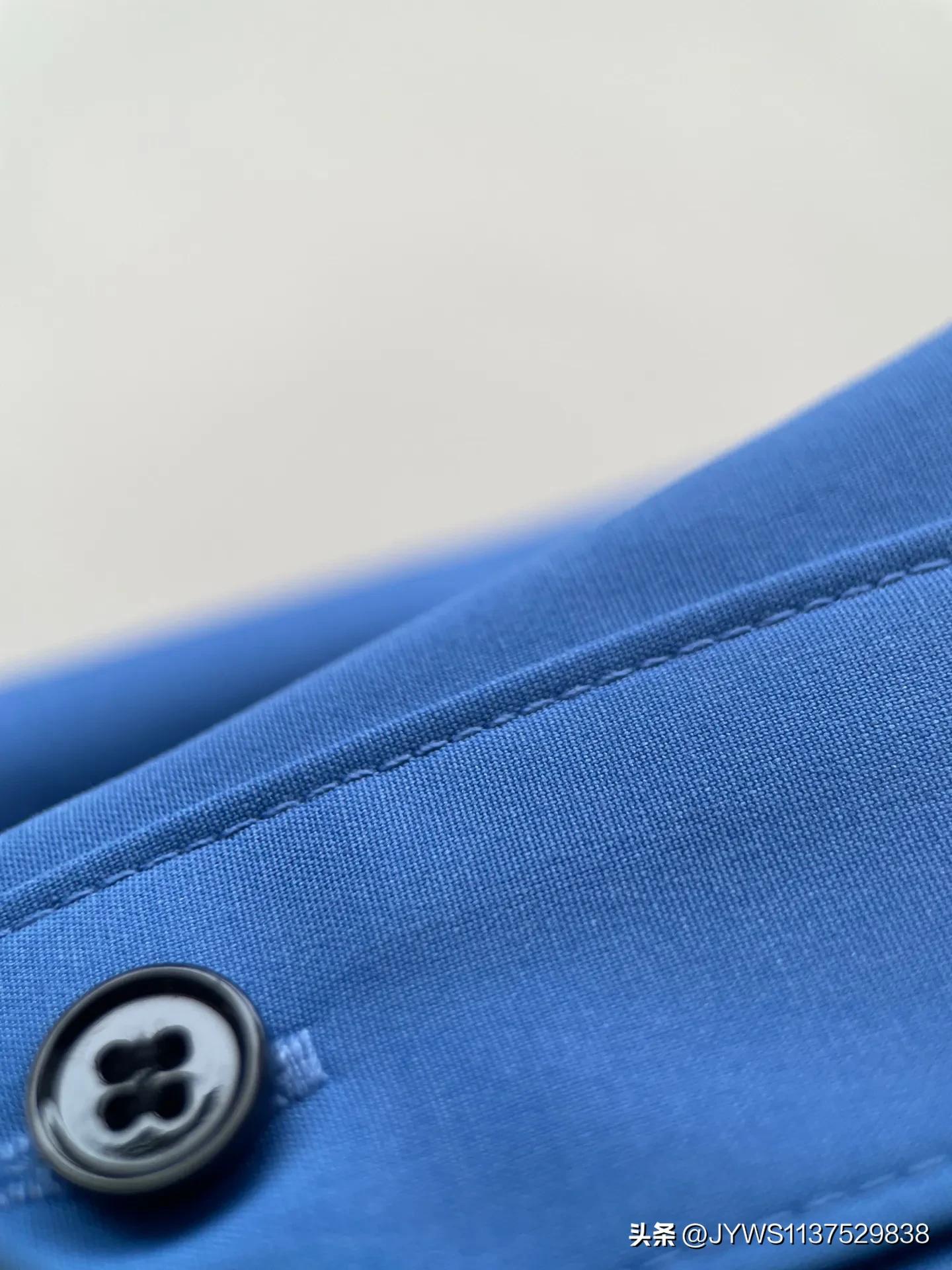 克莱茵蓝衬衫好看吗,大码克莱茵蓝色衬衫