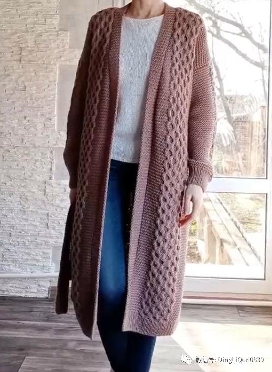 创意洋气针织开衫,针织外搭开衫中长款高档