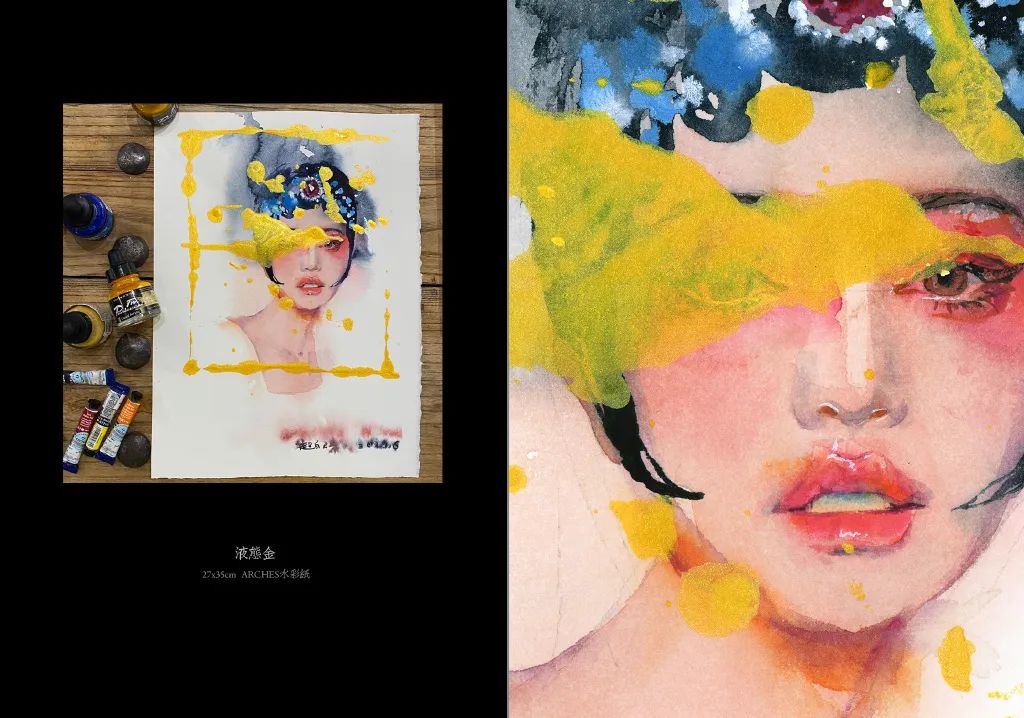 他是抖音水彩第一人，画面充满水墨意境，质感优秀！150万人盛赞