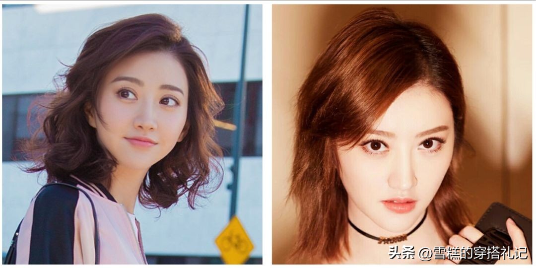 超好看齐眉露耳发型,过肩发型大脸女2020流行发型