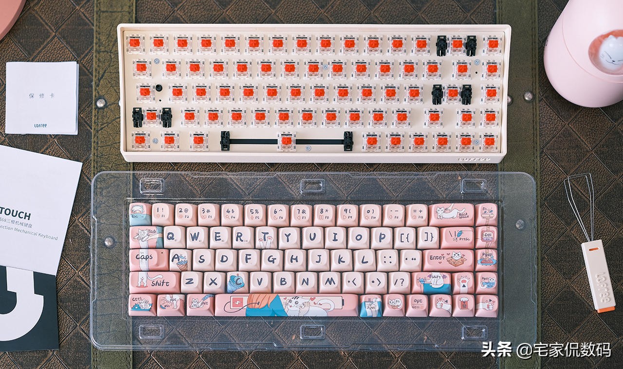洛斐小翘蓝牙机械键盘开箱组装,洛斐小翘机械键盘测评