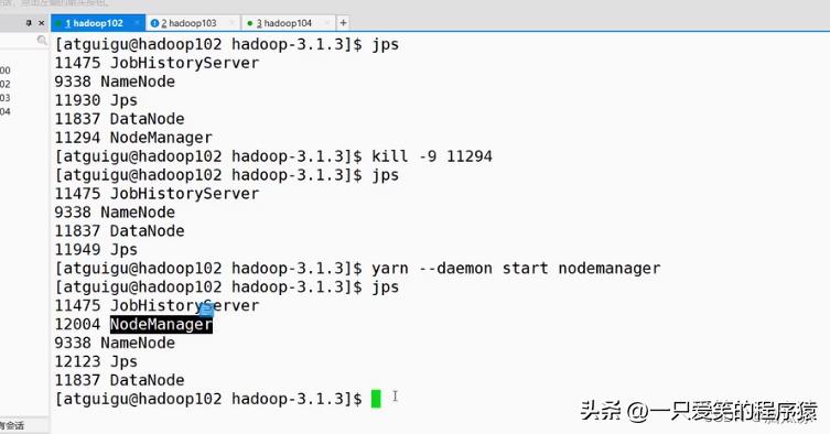 手动搭建hadoop集群005_历史服务器_日志聚集_动态管理_单独启停