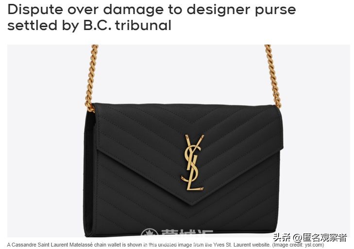 加拿大妹子向闺蜜借名牌包背！结果弄坏包闹上法庭！赔了$1500