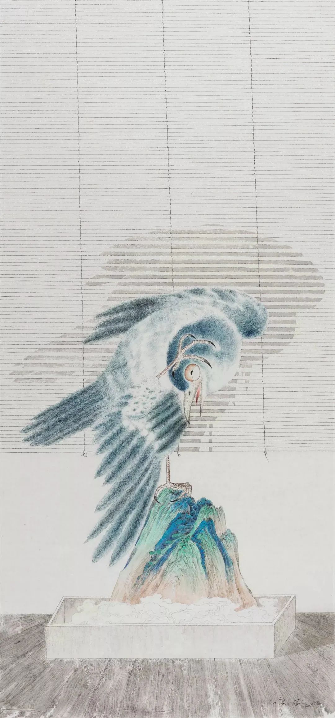 严谨细致的书法,水墨气韵生动的线描