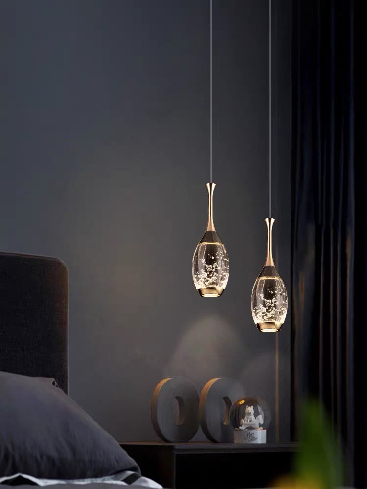 主卧床头吊灯怎么选款式,主卧床头吊灯简约款