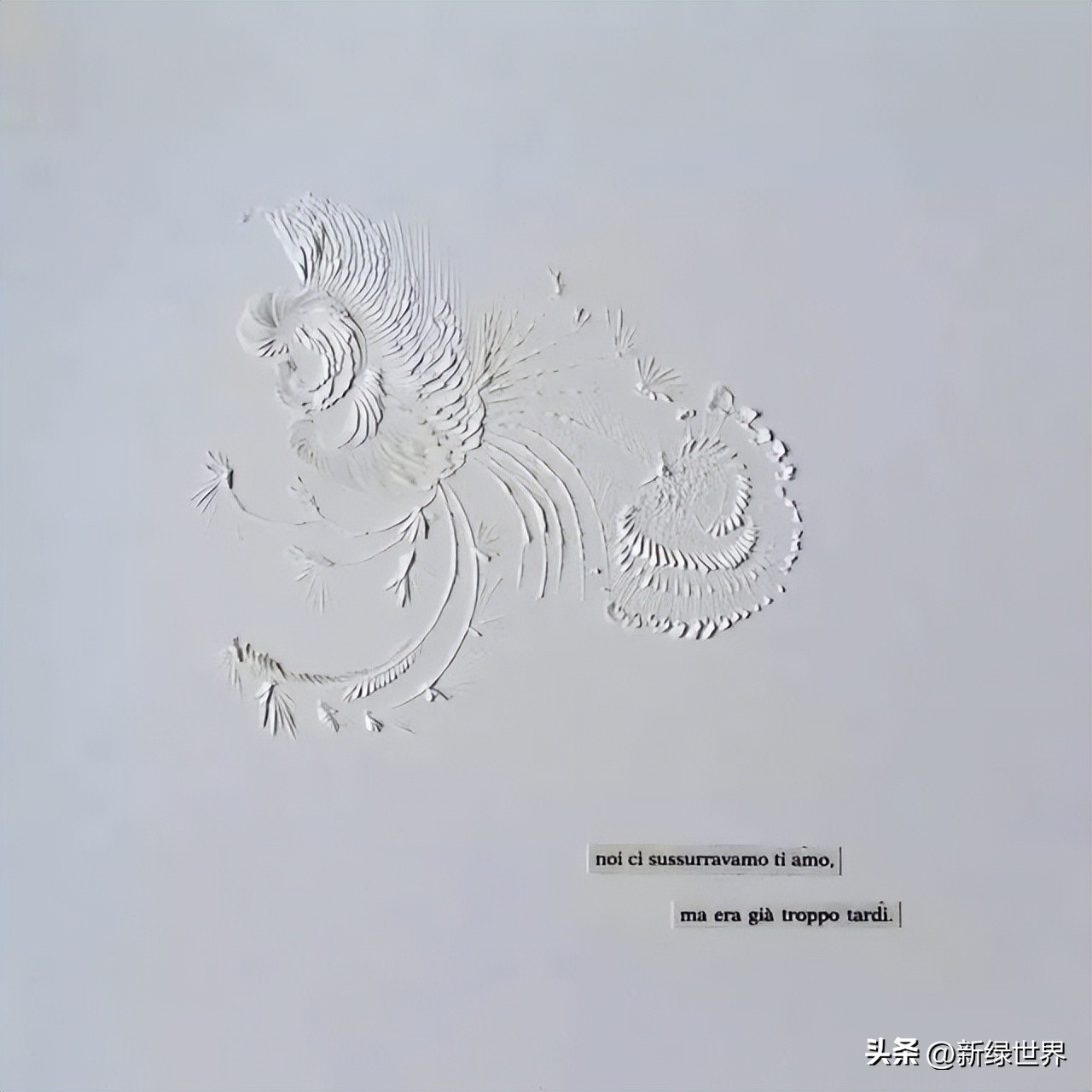 纸艺作品绘画,千变万化的纸艺术作品