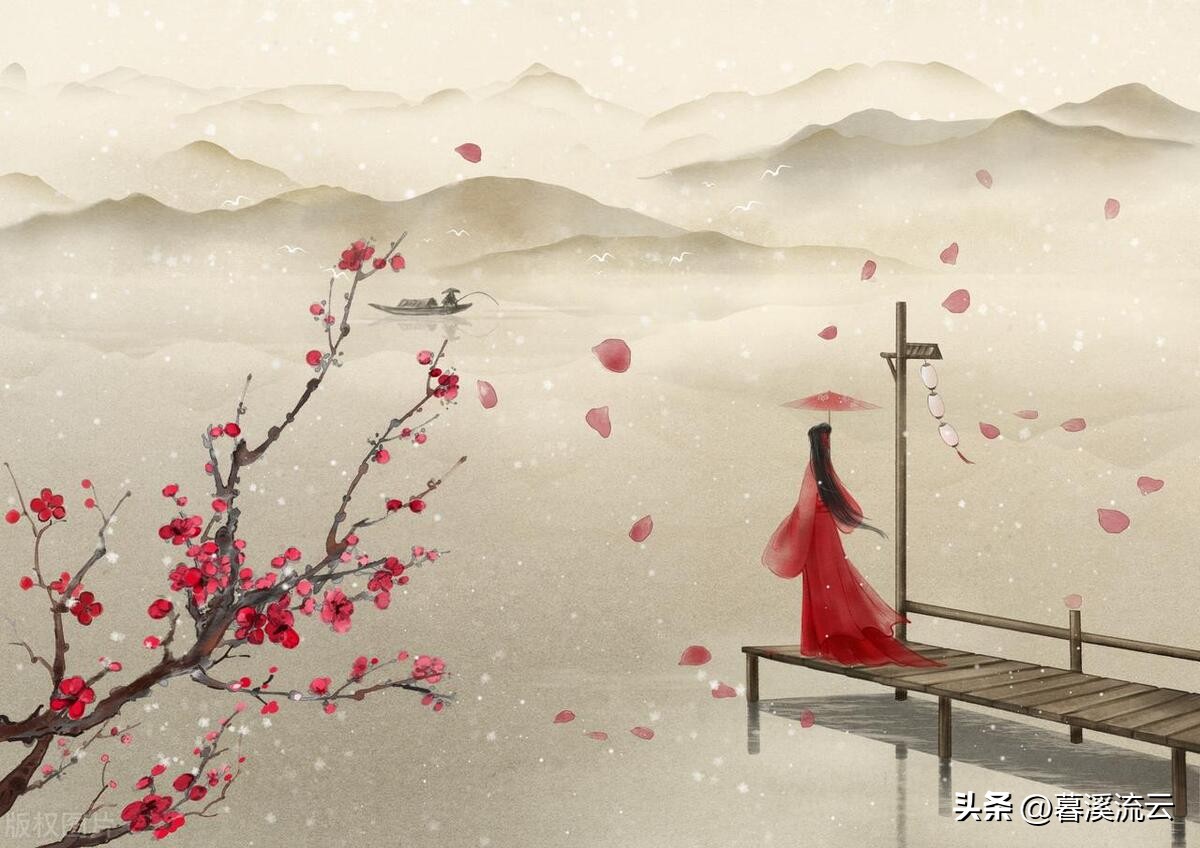 唯美落花诗词,落花满天唯美意境深远的诗句