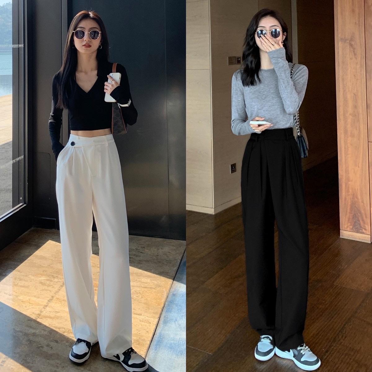 穿宽腿阔腿裤怎么搭配鞋,阔腿裤配什么鞋好看视频