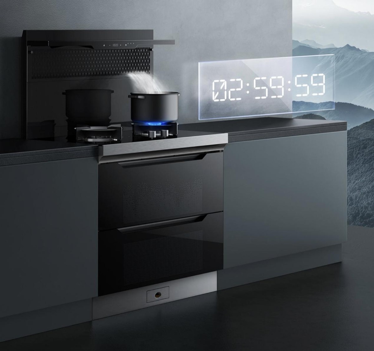 12年高端集成灶,一款经济实惠的蒸烤集成灶推荐