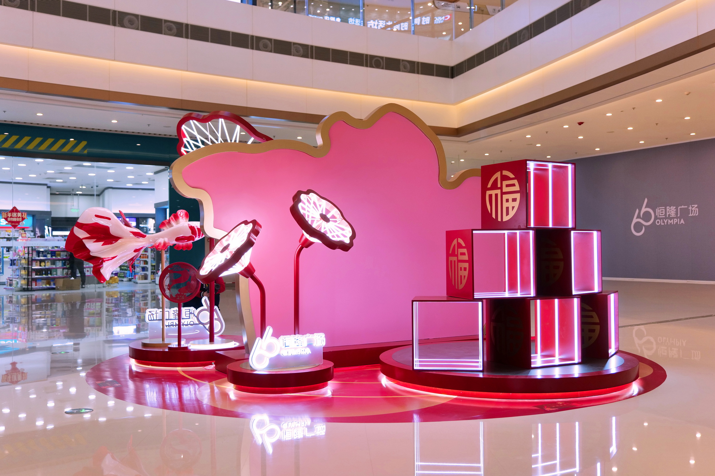 大连恒隆广场春节,大连恒隆广场新年主题