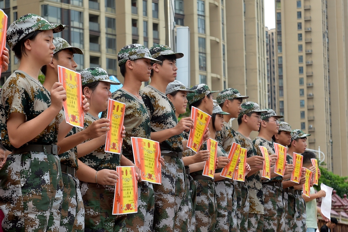 桂林各校军训精彩回顾,广西军训队列操