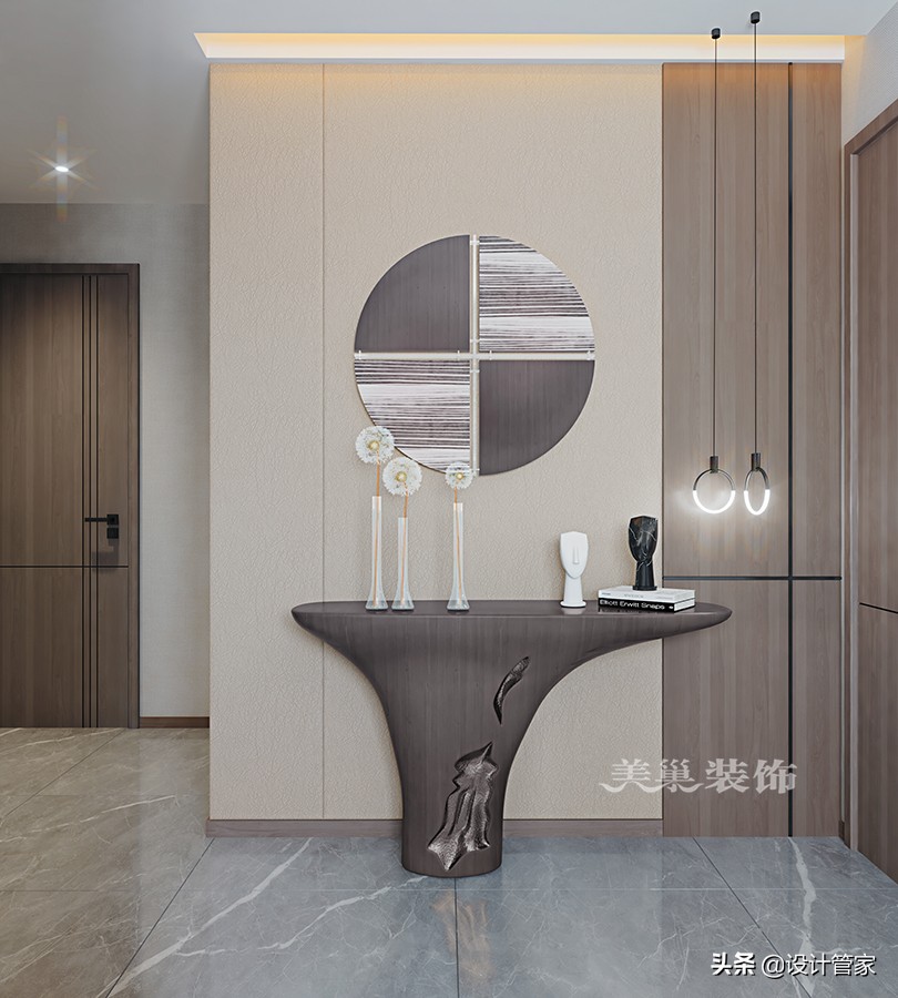 2022流行进门高级玄关设计,进门玄关设计2024最新款