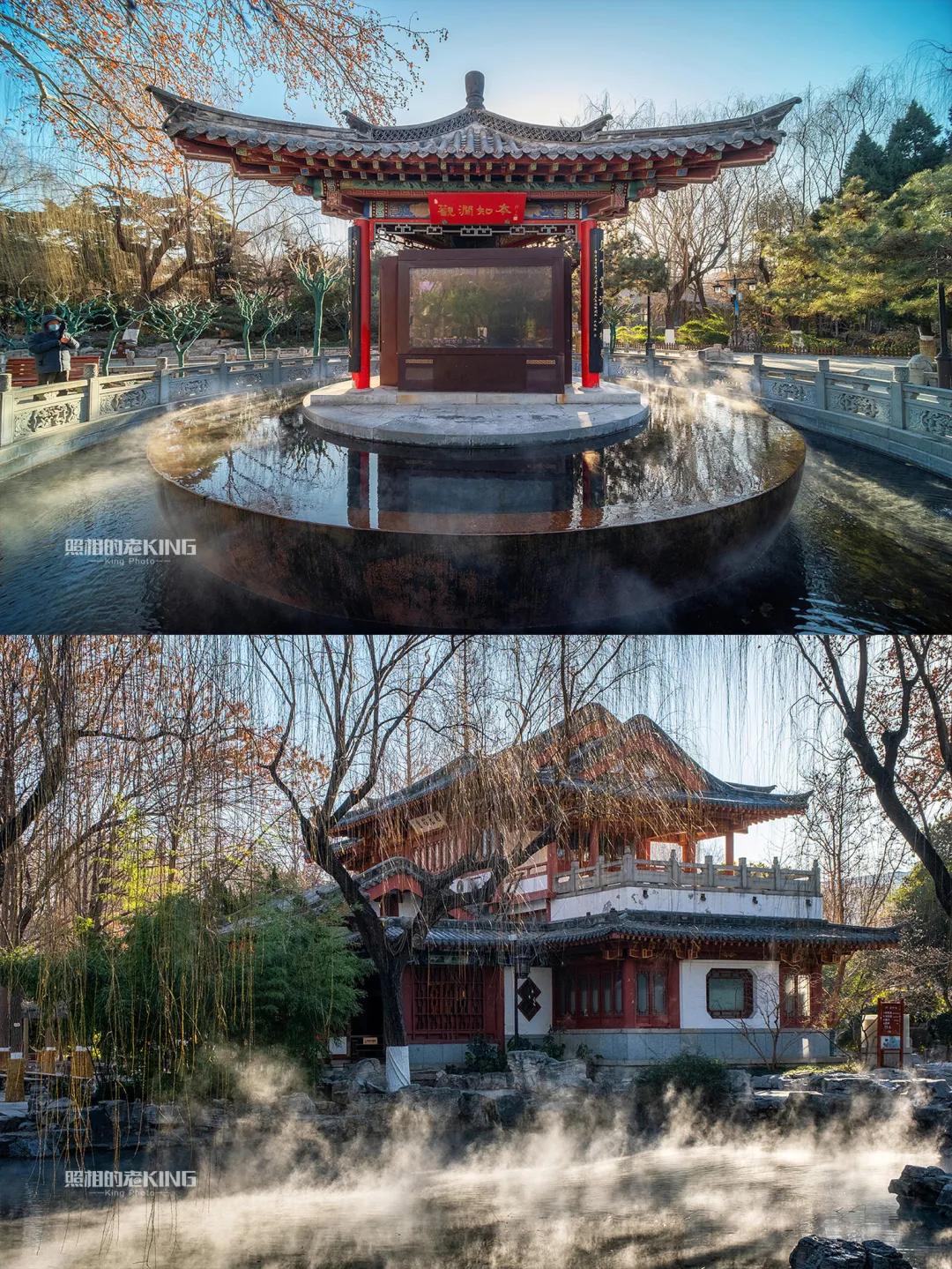 冬日的趵突泉温婉如初,冬日趵突泉