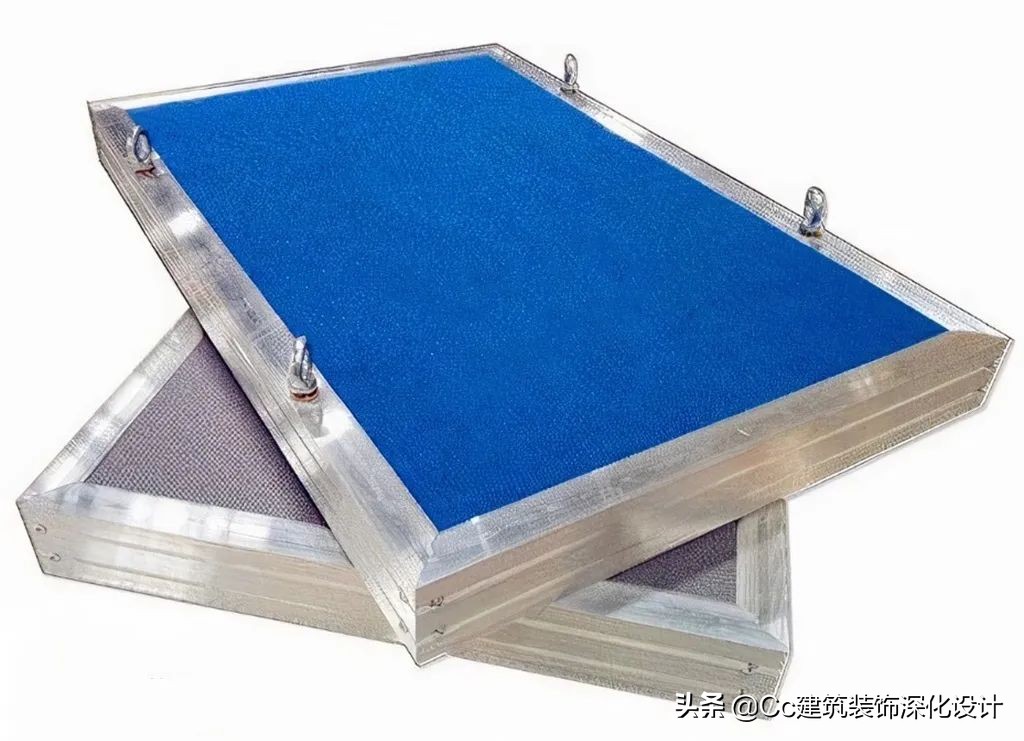 隔音吸音板材料图片,铝合金玻璃棉吸音板