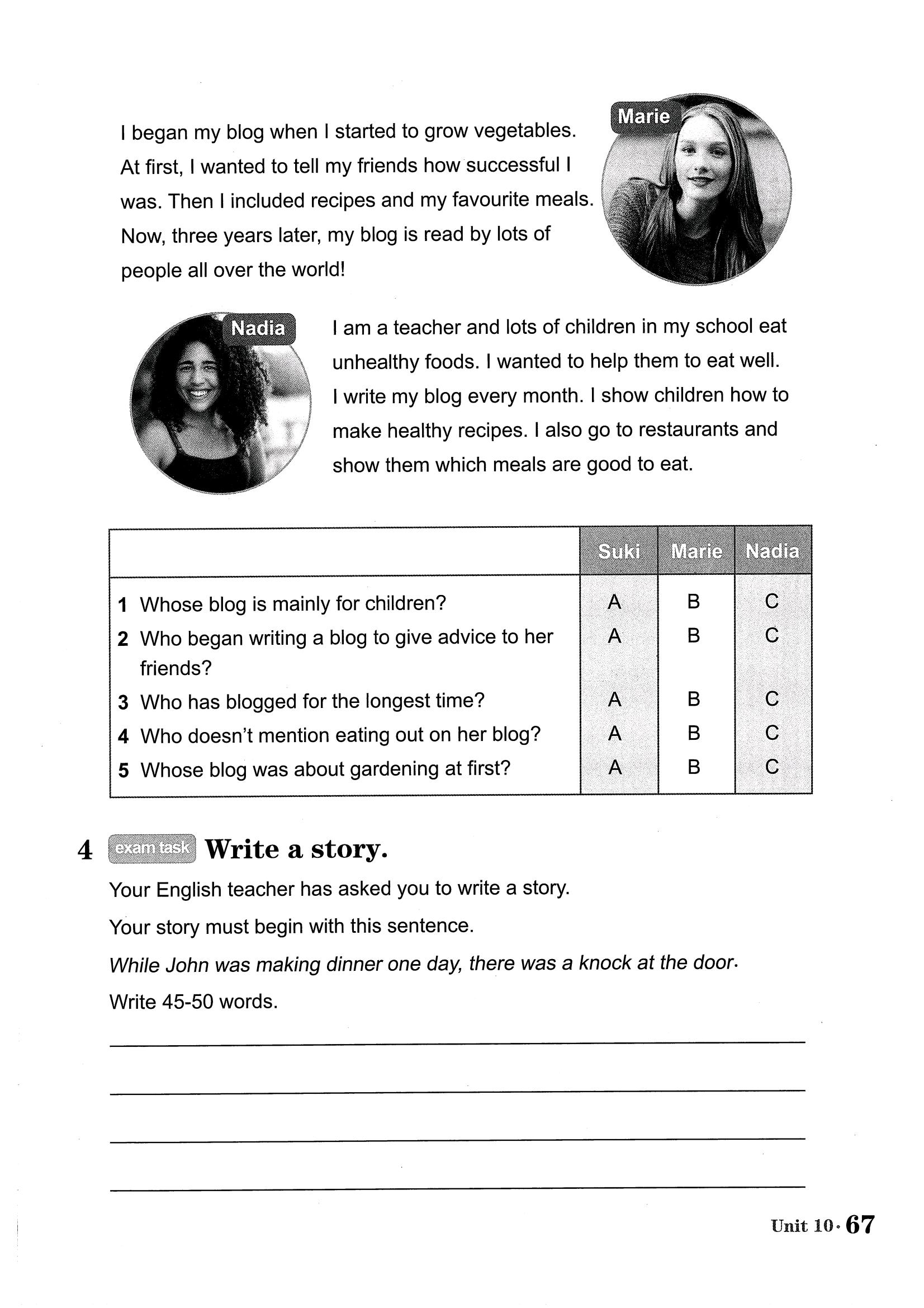 小学四年级英语unit4myfriends,四年级下册英语readandwrite