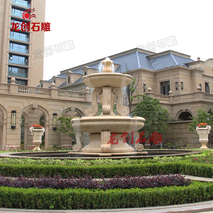 石材雕塑喷泉效果图,不锈钢景观水钵喷泉制作