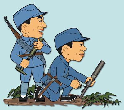 国军仿制掷弹筒装备时间,抗战时期八路军使用的掷弹筒