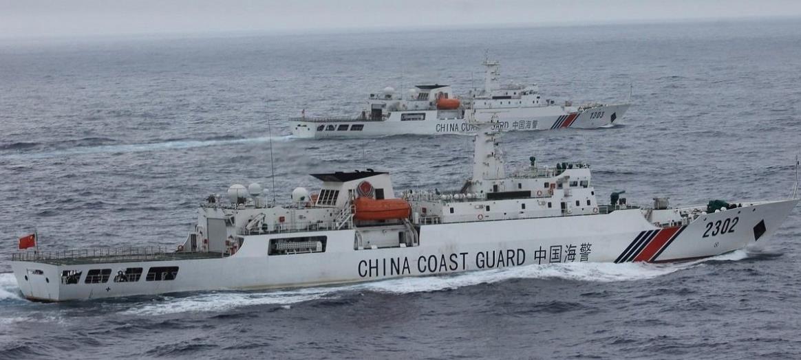 巡航钓鱼岛海警船编队,中国海警舰艇编队巡航钓鱼岛海域
