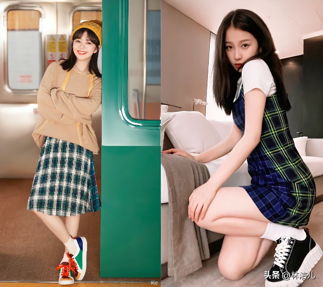 虞书欣赵露思都是圆脸编发模板,虞书欣同款低丸子头短发怎么梳