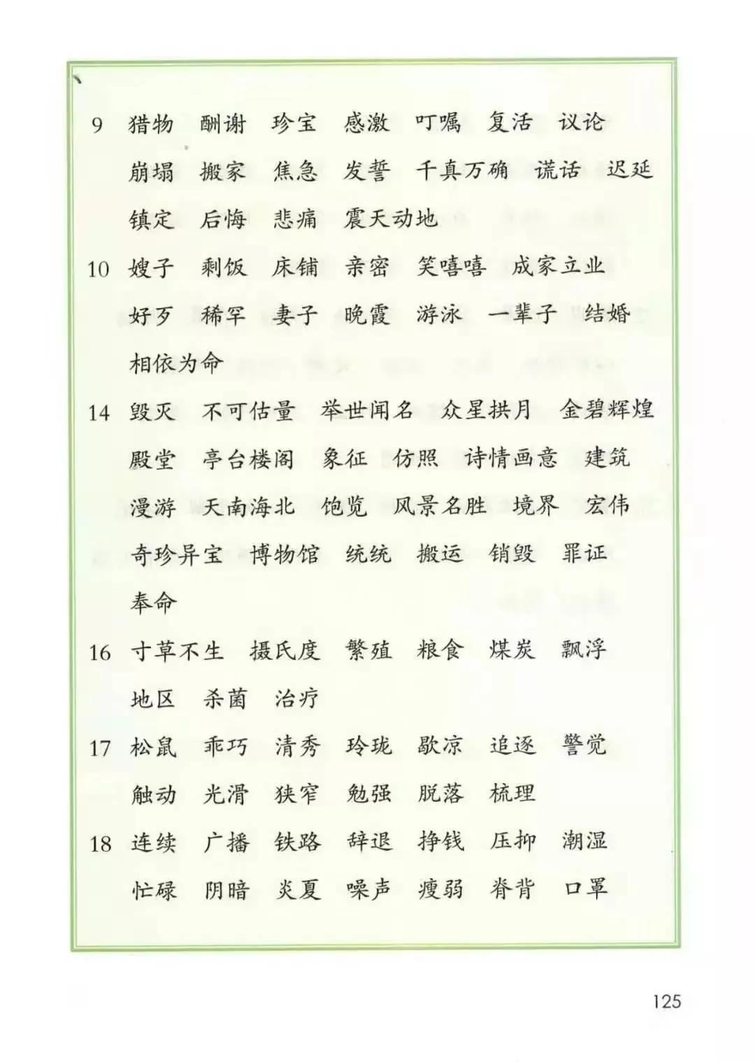 人教版小学语文（五年级上册）课本电子版暑假预习快收藏