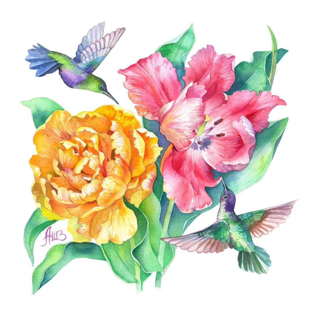 用色大胆的水彩作品,大神级水彩作品看完肯定不后悔