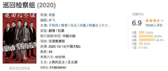 近5年播出的10部扫黑剧,《对决》垫底,《人民的名义》仅排第二