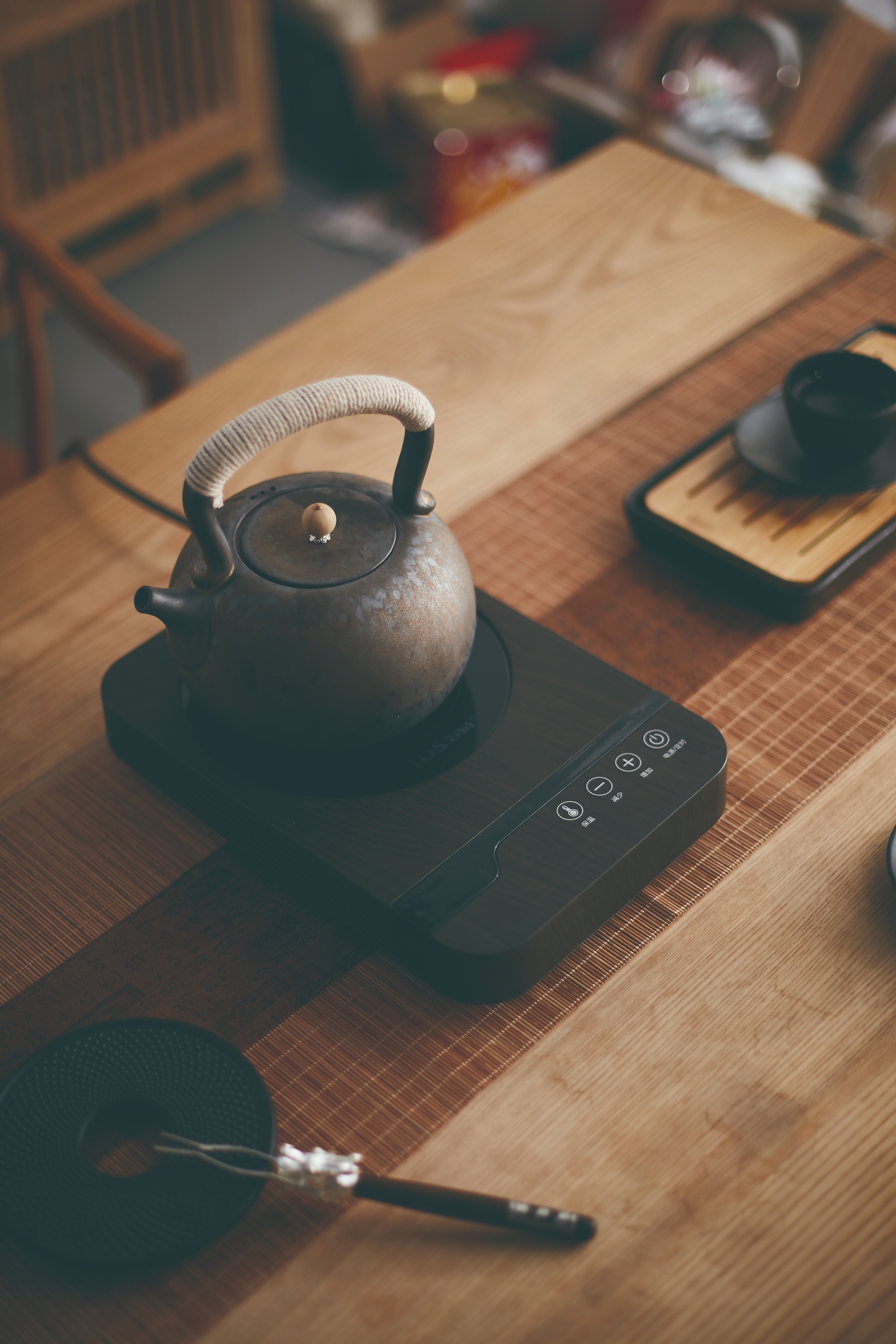 石魂火山石煮茶器,火山石茶具石魂