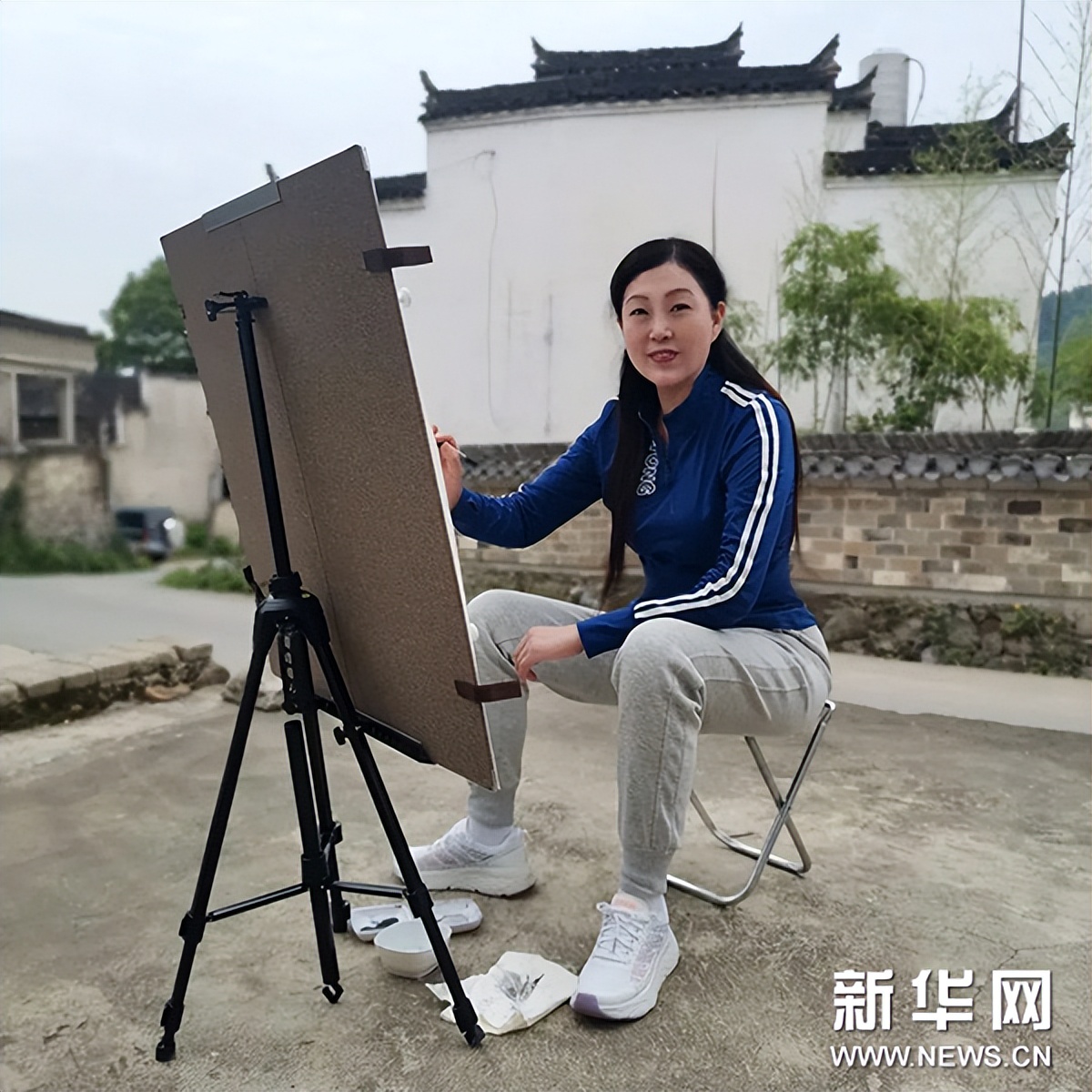 泾县中国山水画,泾县风景写生